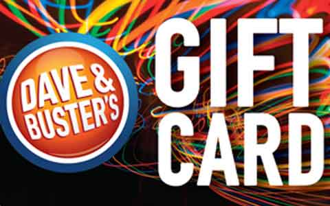 Dave and busters card info